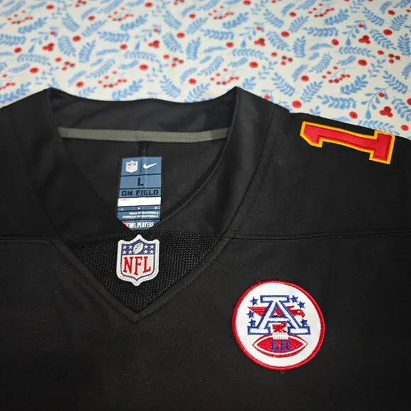 Patrick Mahomes Chiefs Super Bowl Black Jersey No. 15 - Picture 2 of 7